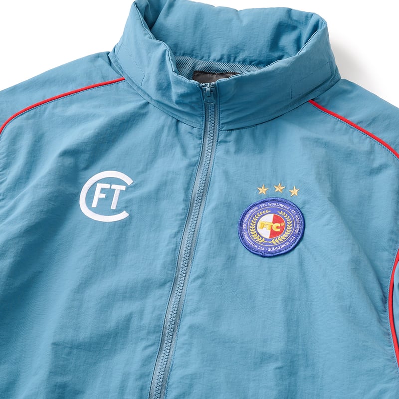 SUPPLEX® NYLON TRACK JACKET DUSTY BLUE | CANOLA
