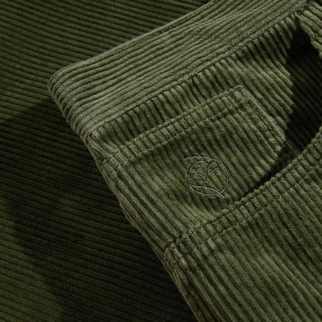POLAR SKATE.CO BIG BOY CORD PANTS UNIFORM GREEN