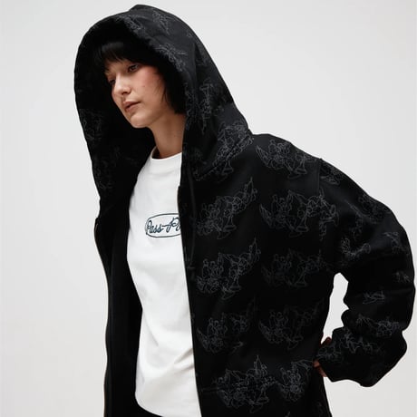 PASS~PORT TRUMPETS ZIP HOOD BLACK
