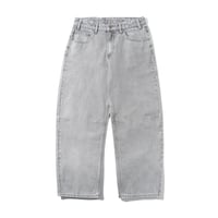 BUTTER GOODS WIDE CUT DENIM JEANS GREY WASH