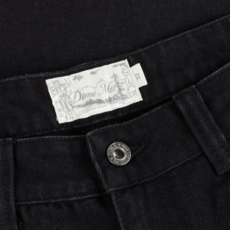 Dime black denim