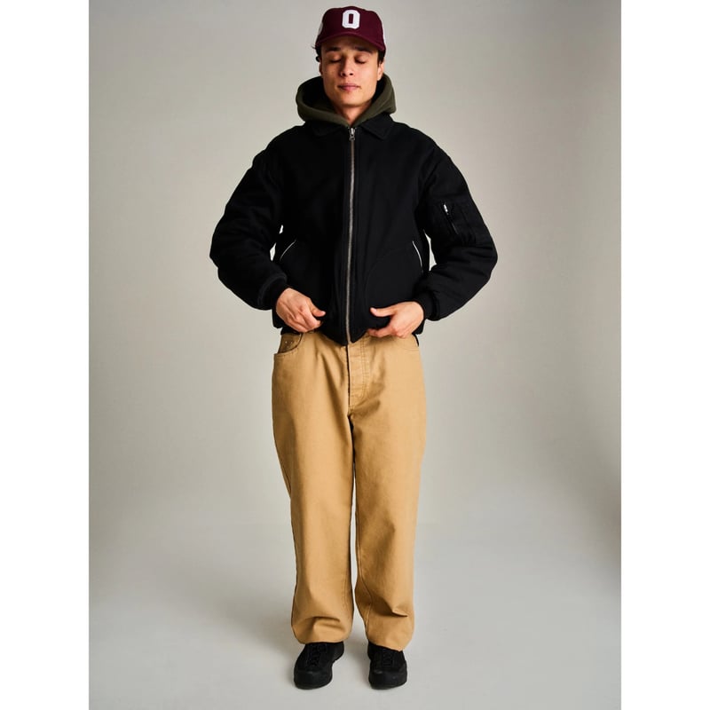 POP TRADING COMPANY FLIGHT JACKET BLACK | CANOL