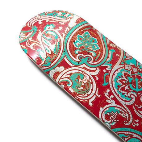 EVISEN PAISLEY RED TURQUOISE DECK 8.0