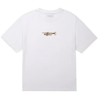 GRAND COLLECTION TRUMPET TEE WHITE