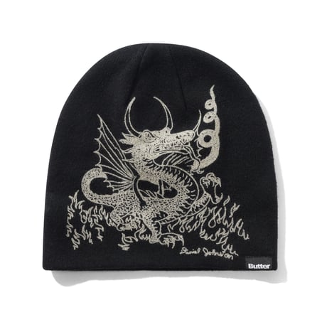 BUTTER GOODS DRAGON SKULLY BEANIE BLACK