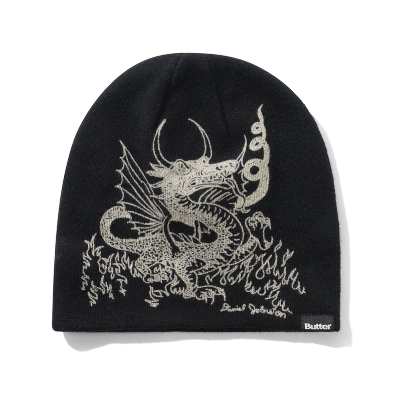 BUTTER GOODS DRAGON SKULLY BEANIE BLACK | CANOL