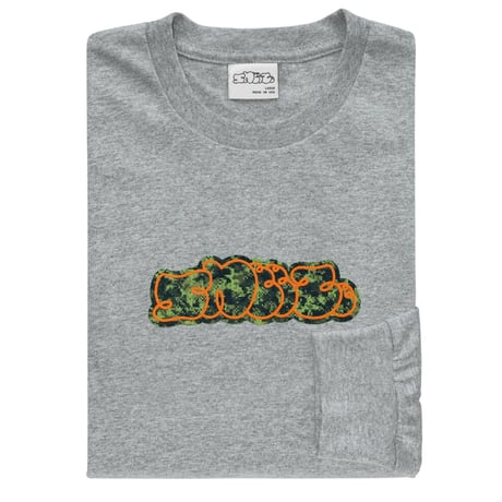 SNEEZE LOGO LONGSLEEVE TEE HEATHER GREY