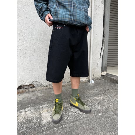 FTC DENIM SHORT BLACK