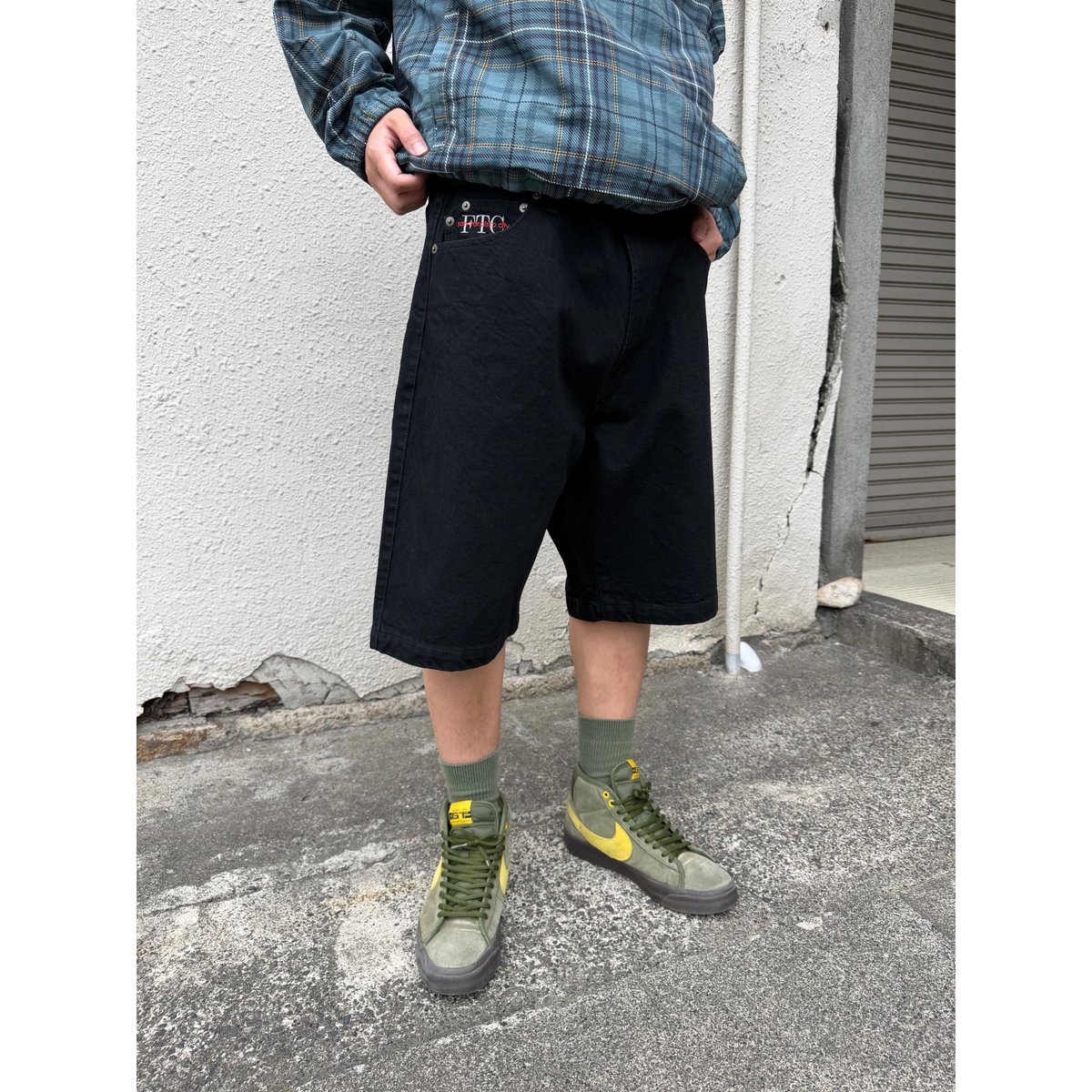 FTC DENIM SHORT BLACK | CANOLA SKATESHOP