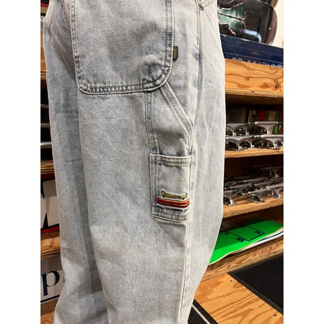 KROOKED KOFFIN CARPENTER BLEACHED DENIM