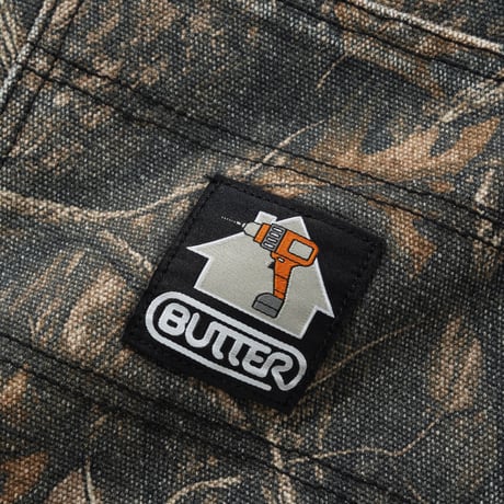 BUTTER GOODS WORK PANTS FOREST CAMO