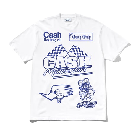 CASH ONLY SERVICE TEE WHITE