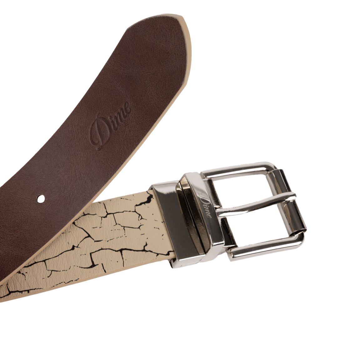 DIME REVERSIBLE LEATHER BELT BLACK&BEIGE | CANO