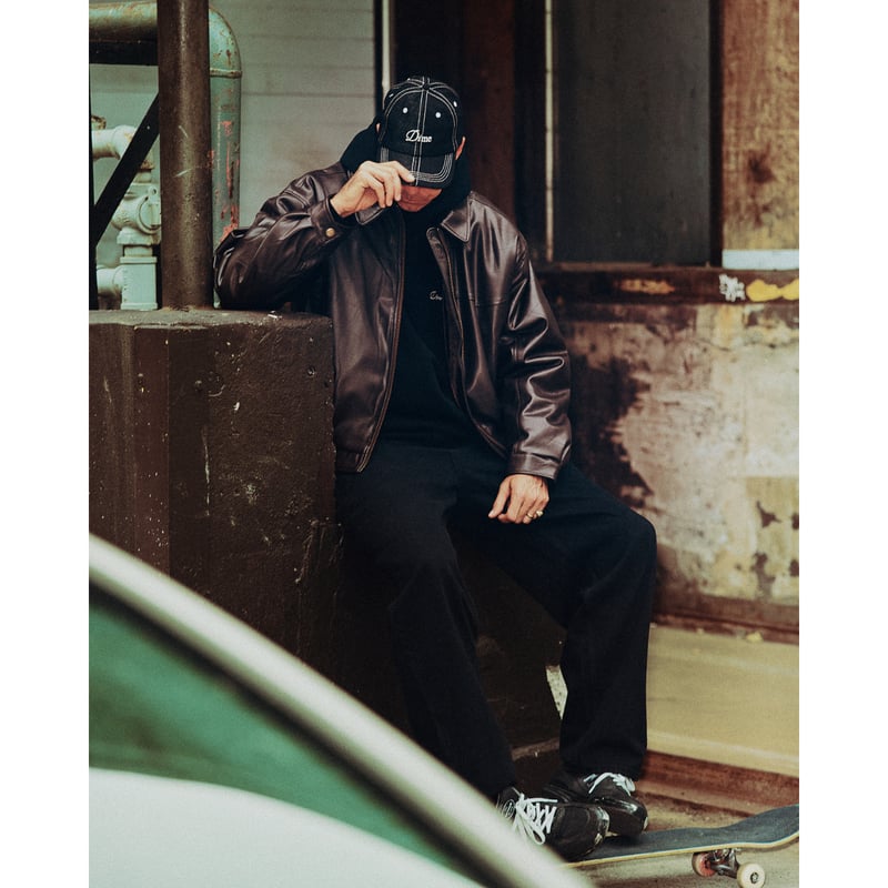 DIME DEBOSSED WAVY JACKET BROWN | CANOLA SKATESHOP