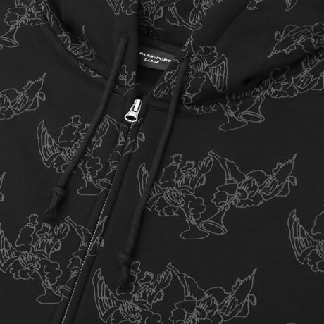 PASS~PORT TRUMPETS ZIP HOOD BLACK