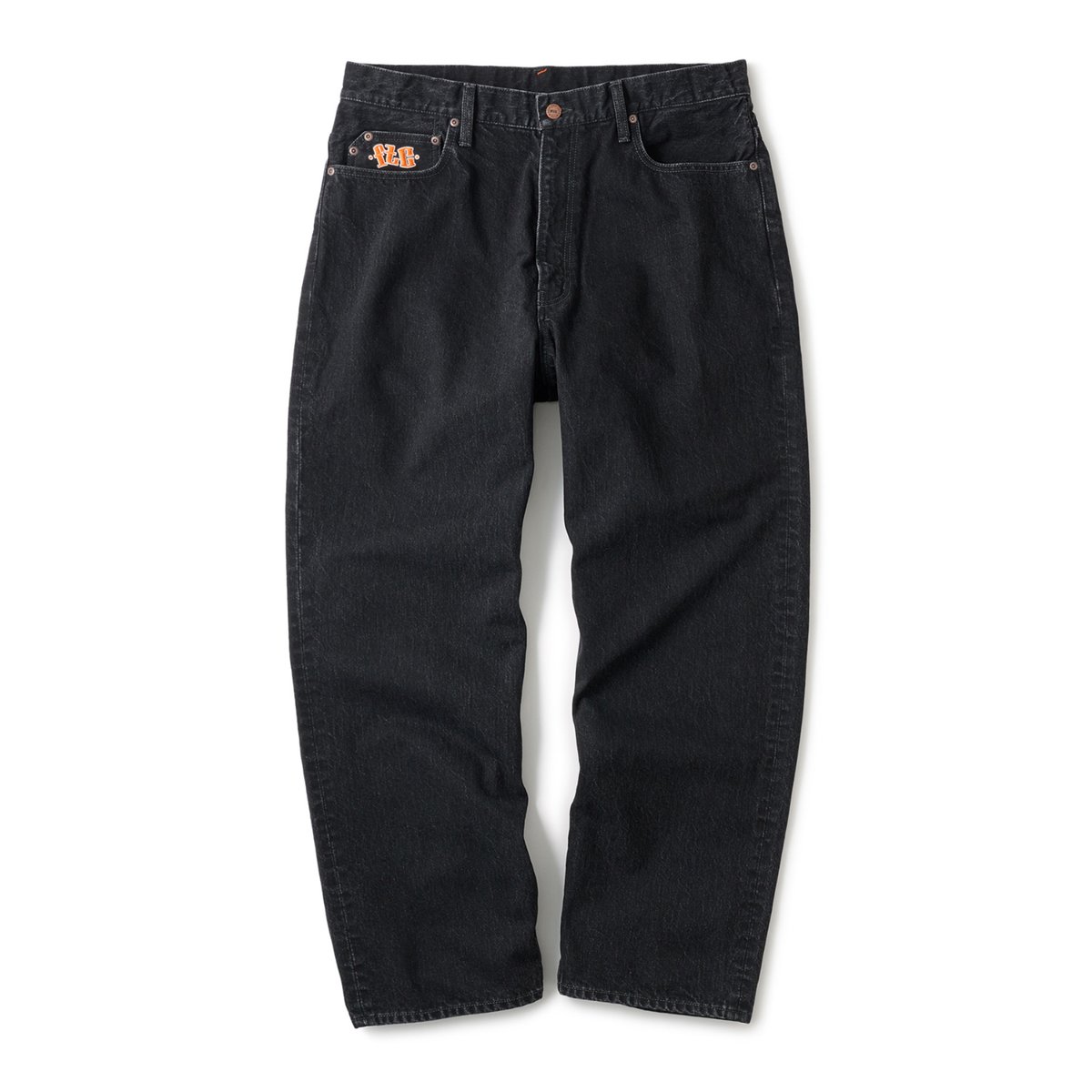 FTC EMB DENIM PANT BLACK | CANOLA SKATESHOP