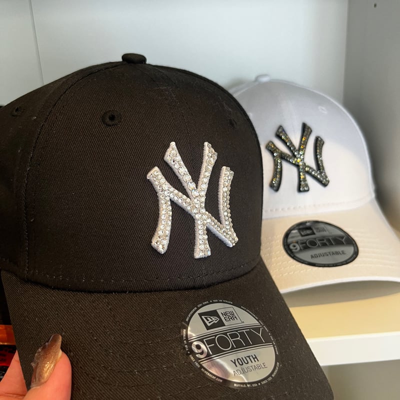 9 FORTY デコキャップ New Era 9FORTY NYロゴ 高級クリスタル デコレーションキャップ | mymii