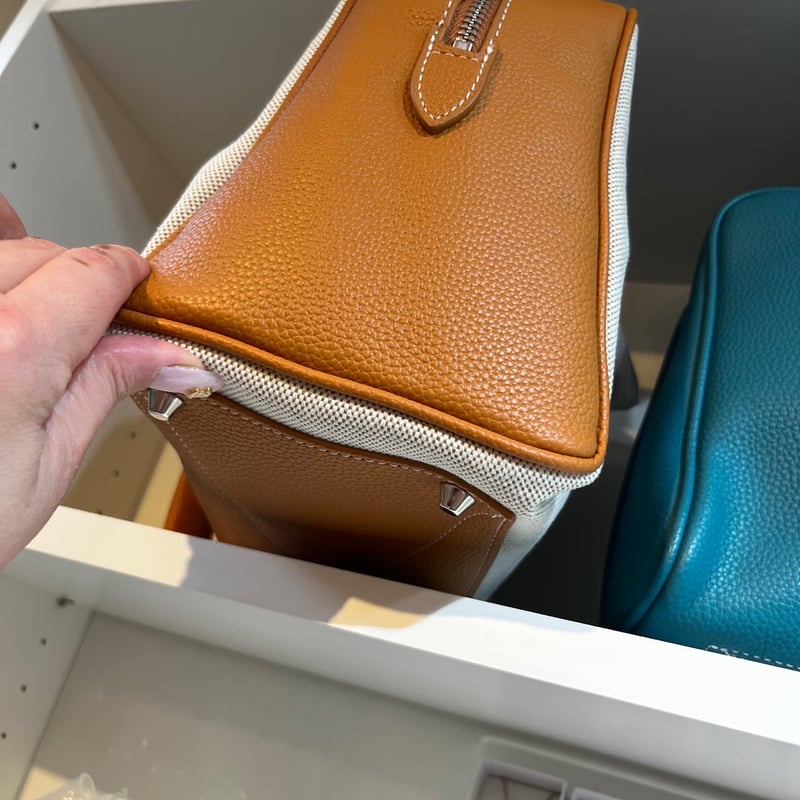 美品★Mulberry ボストンバッグ 2way カデナ 鍵 ロゴプレート　茶色 2way エレガント ボストンバッグ（カデナ付き）/ キャンバスコンビ