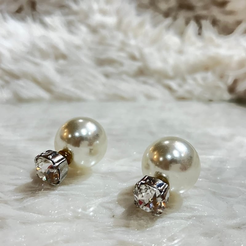 TORY BURCH 】スワロフスキー イミテーションパールピアス TORY BURCH 】スワロフスキー イミテーションパールピアス