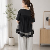 バックチュールドッキングTシャツ