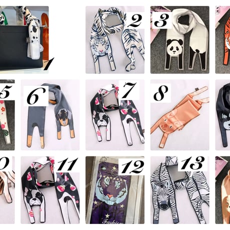 立体animalバッグ スカーフ
