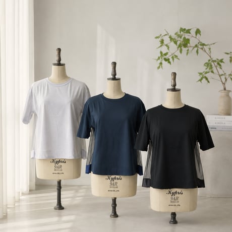 バックチュールドッキングTシャツ