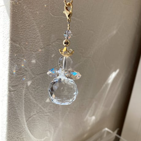 sachi/handmadeクリスタルサンキャッチャー＆バッグチャーム