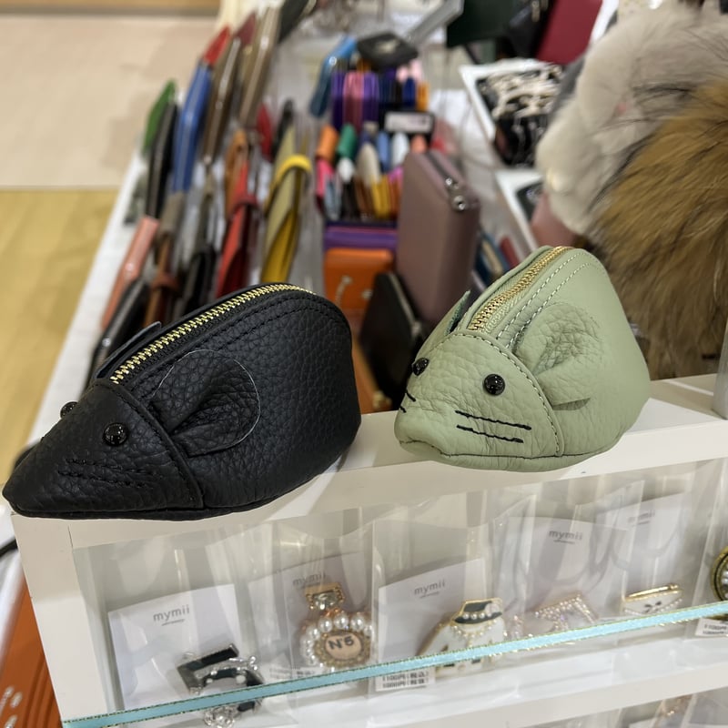 牛革ねずみさんのコインケース 小物入れ ポーチ | mymii store