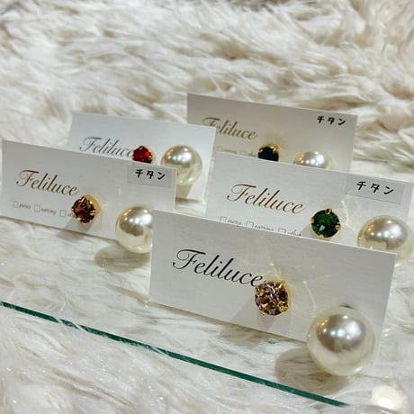 2way ピアス  by feliluce agu