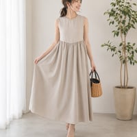 再入荷/大人のノースリワンビース