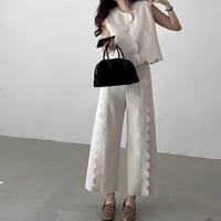 予約販売  スカルップが可愛いセットアップ