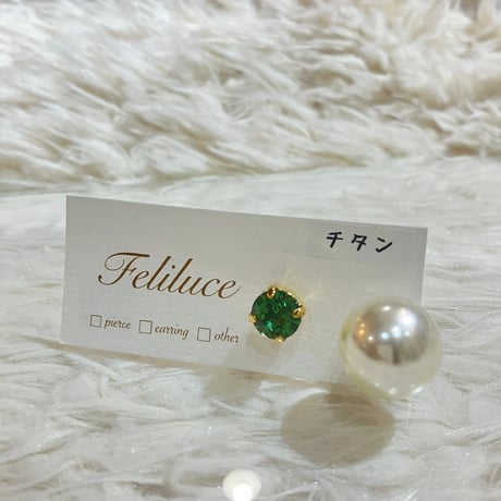 2way  スワロフスキー×パール ピアス