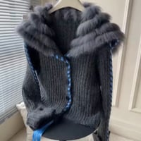 ふわふわファーカーディガン