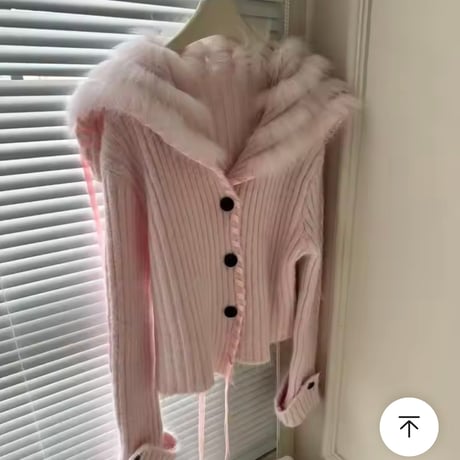 ふわふわファーカーディガン