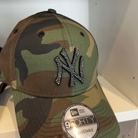 New Era 9FORTY NYロゴ 高級クリスタル デコレーションキャップ