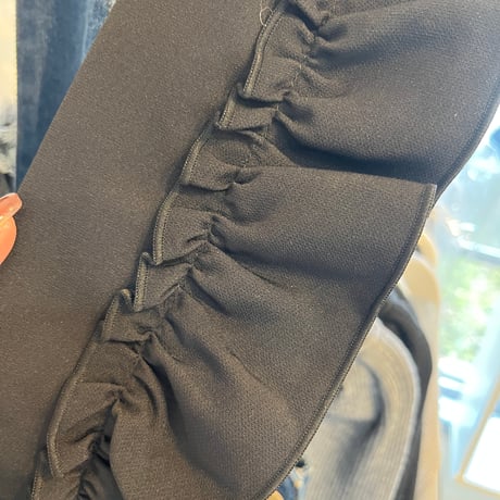 肩フリル Vネック サロペットパンツ