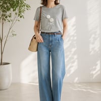 立体ローズTシャツ