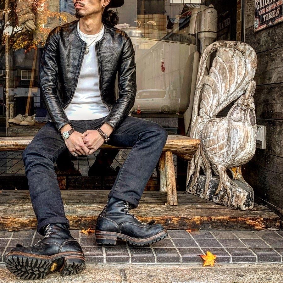 HIGHWAY NINE ハイウェイナイン U-NECK RIB S/S Tee(3006)