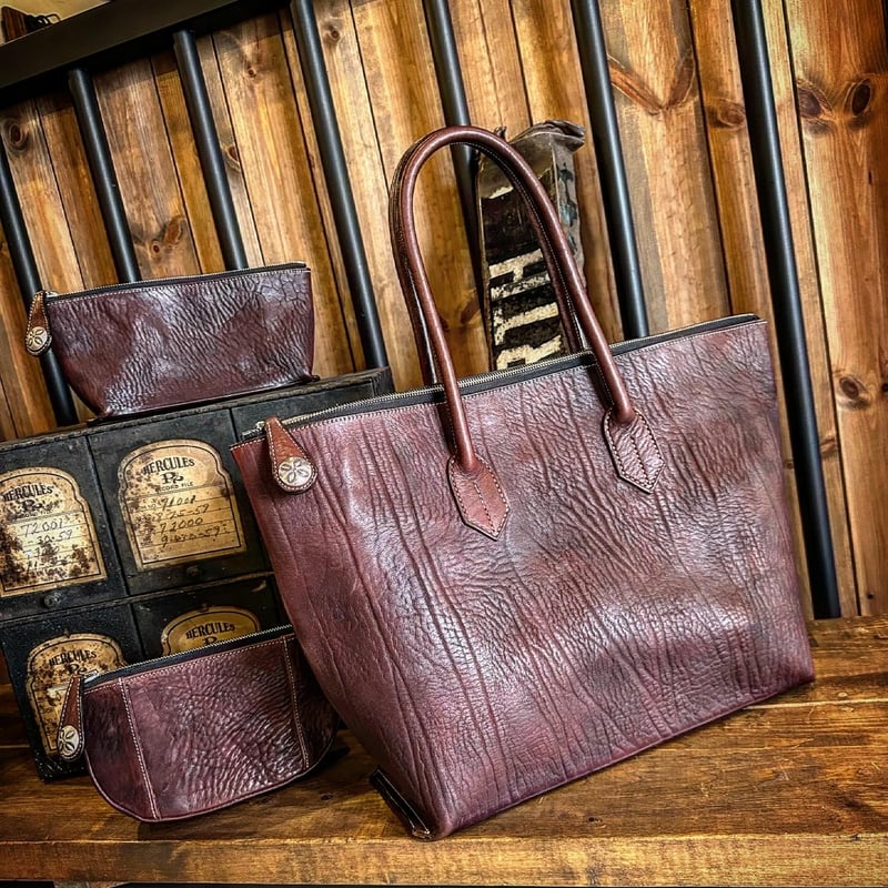 Dutch Leather Company × MASAYOSHI Zip Tote Bag