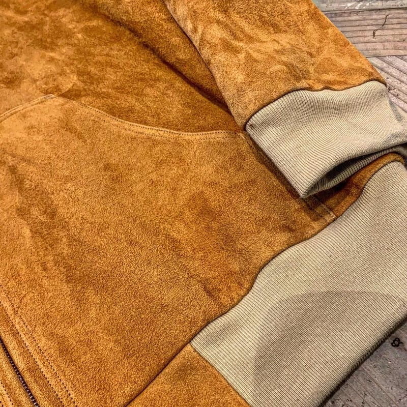 CWORKS【Crispy / ｸﾘｽﾋﾟｰ 】Deer suede (CAMEL)(FINE