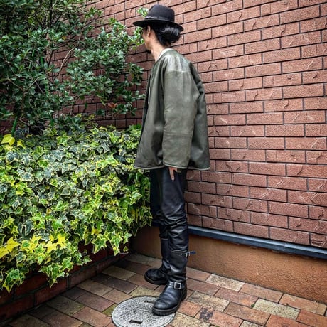 CWORKS【Lin /ﾘﾝ】Leather M65用 liner（OLIVE）(FINE CREEK )