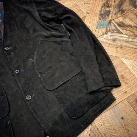 CWORKS【Biscuits / ﾋﾞｽｹｯﾂ】Deer suede (BLACK)(FINE CREEK )