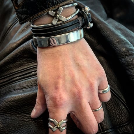 Dutch Leather Company × MASAYOSHI array bracelet【BLACK series】