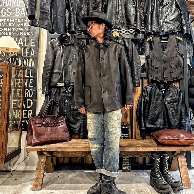 CWORKS【Load / ﾛｰﾄﾞ】Deer leather coverall (FINE
