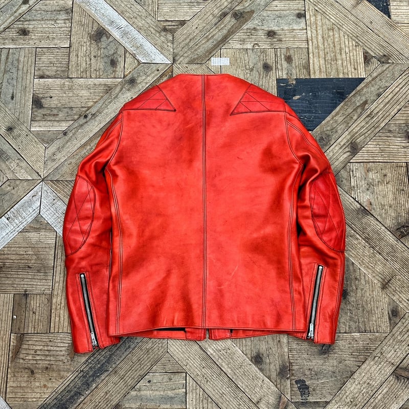 クリーニング済✨エンフォルド Washedタイプライター オフネックペプラム　赤 中古・古着通販】ENFOLD (エンフォルド) Washedタイプライター オフ