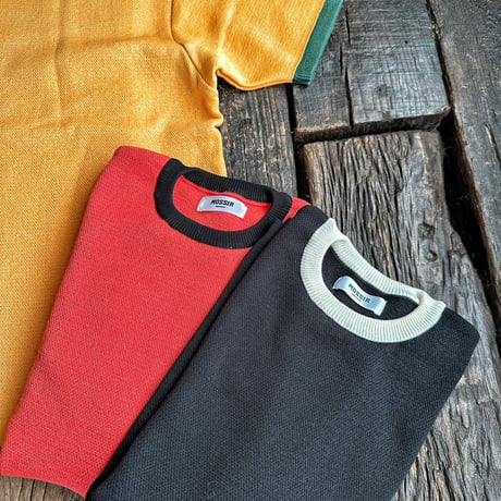 MOSSIR(モシール)【New Jersey / リンガー Knit TEE】 (FINE CREEK)