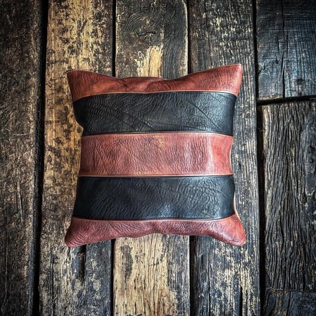 Dutch Leather Company × MASAYOSHI 【Border Cushion Cover】