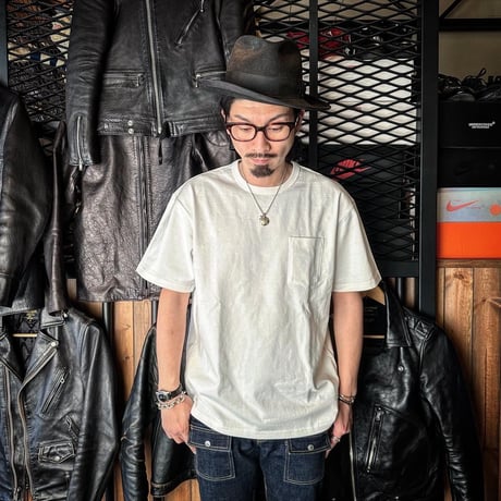 HIGHWAY NINE ハイウェイナイン C-NECK  10/-TENJIKU S/S pocket Tee (41006)