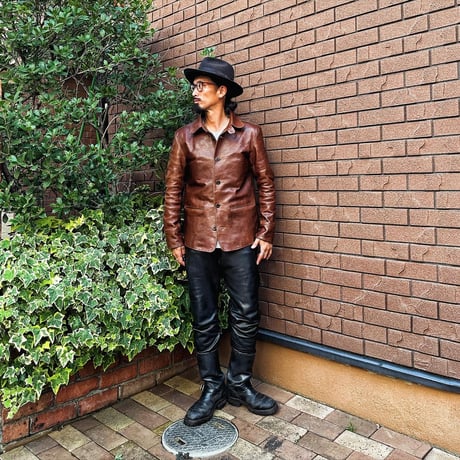 FINE CREEK ＆CO【Drifter / ﾄﾞﾘﾌﾀｰ】 car coat (horse) BROWN