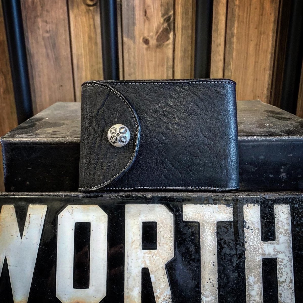 Dutch Leather Company × MASAYOSHI billfold【BLAC